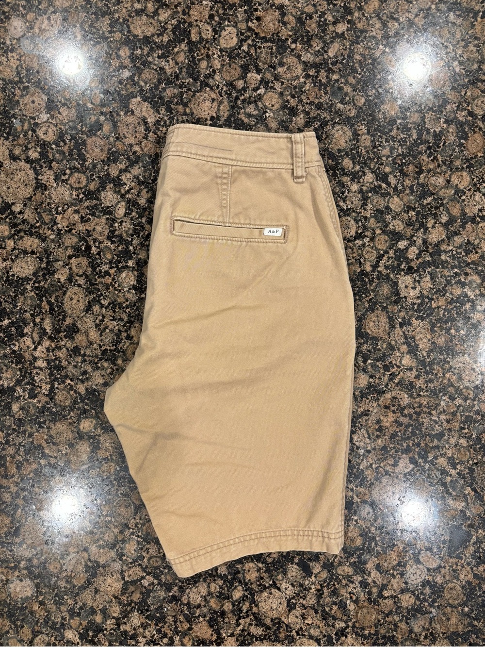 Abercrombie & Fitch Men's Khaki Chino Shorts